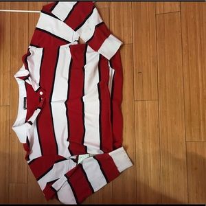 Brandy Melville Striped Polo Tee